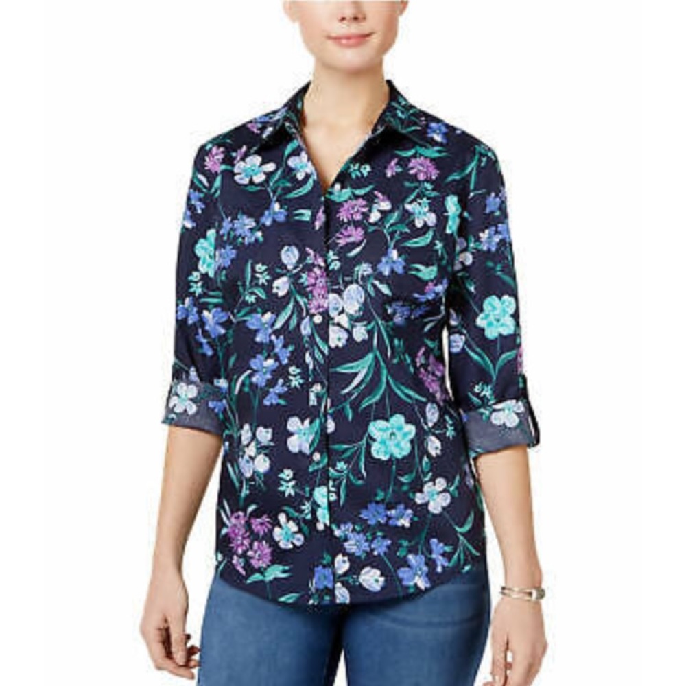 Karen Scott button down top